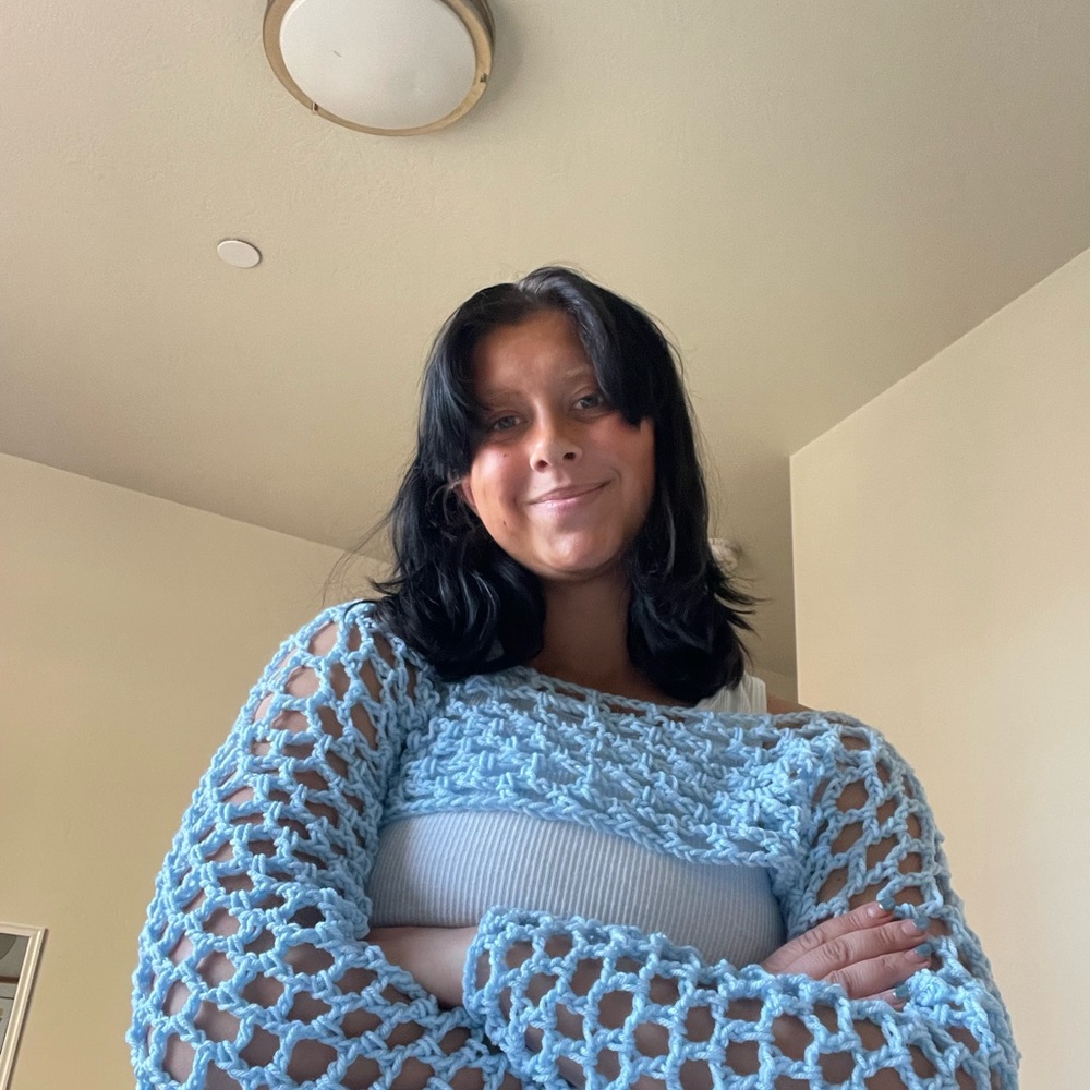 Handmade crochet shoulder shrug